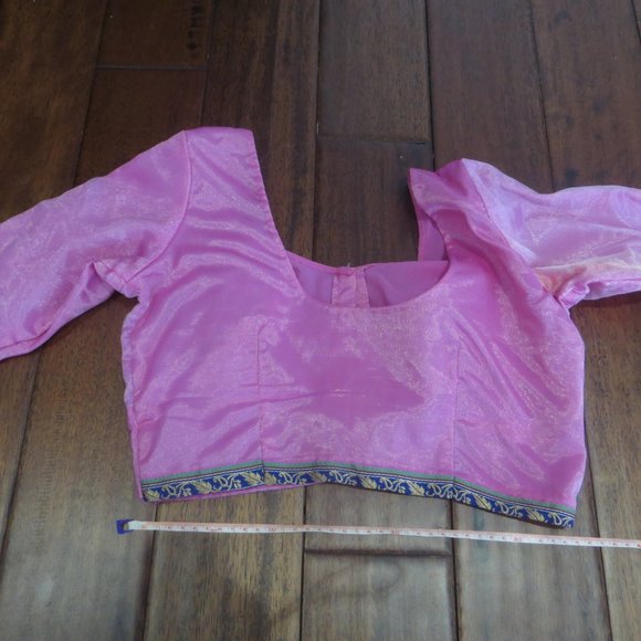 pink indian sari with blouse - Picture 6 of 6